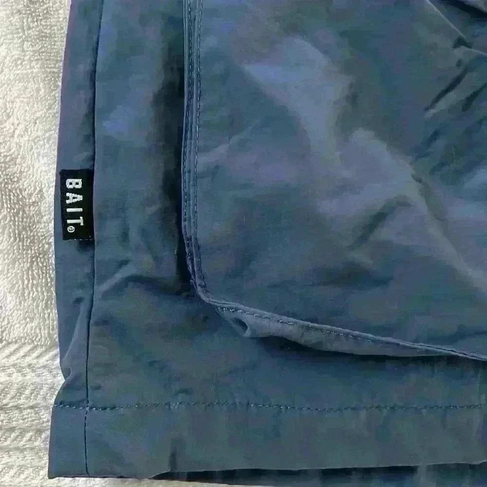 Bait Mountain Parka Windbreaker Jacket Blue Hooded Bill Gorpcore Streetwear Men